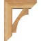 Ekena Millwork Westlake Slat Rough Sawn Bracket w/ Offset Brace, Western Red Cedar, 6"W x 16"D x 20"H BKT0604X16X20WTL06RWR - alternate 3